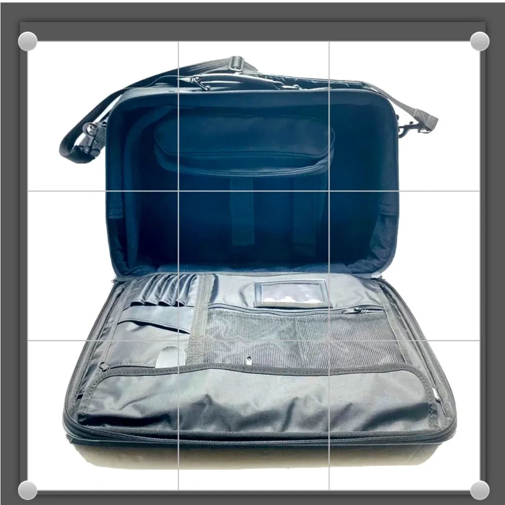 Dell 17”x13” Business Travel Laptop Padded Bag Premium Black canvas Deluxe